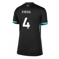 Maglie da calcio Liverpool Virgil van Dijk #4 Seconda Maglia Femminile 2024-25 Manica Corta